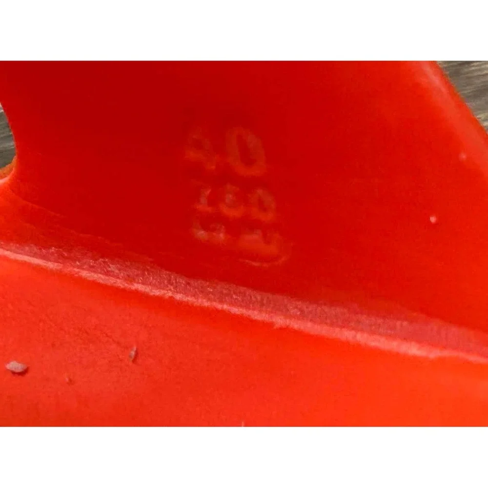 Birkenstock Arizona EVA Sandals Neon Orange Waterproof Slides Mens 7 Womens 9